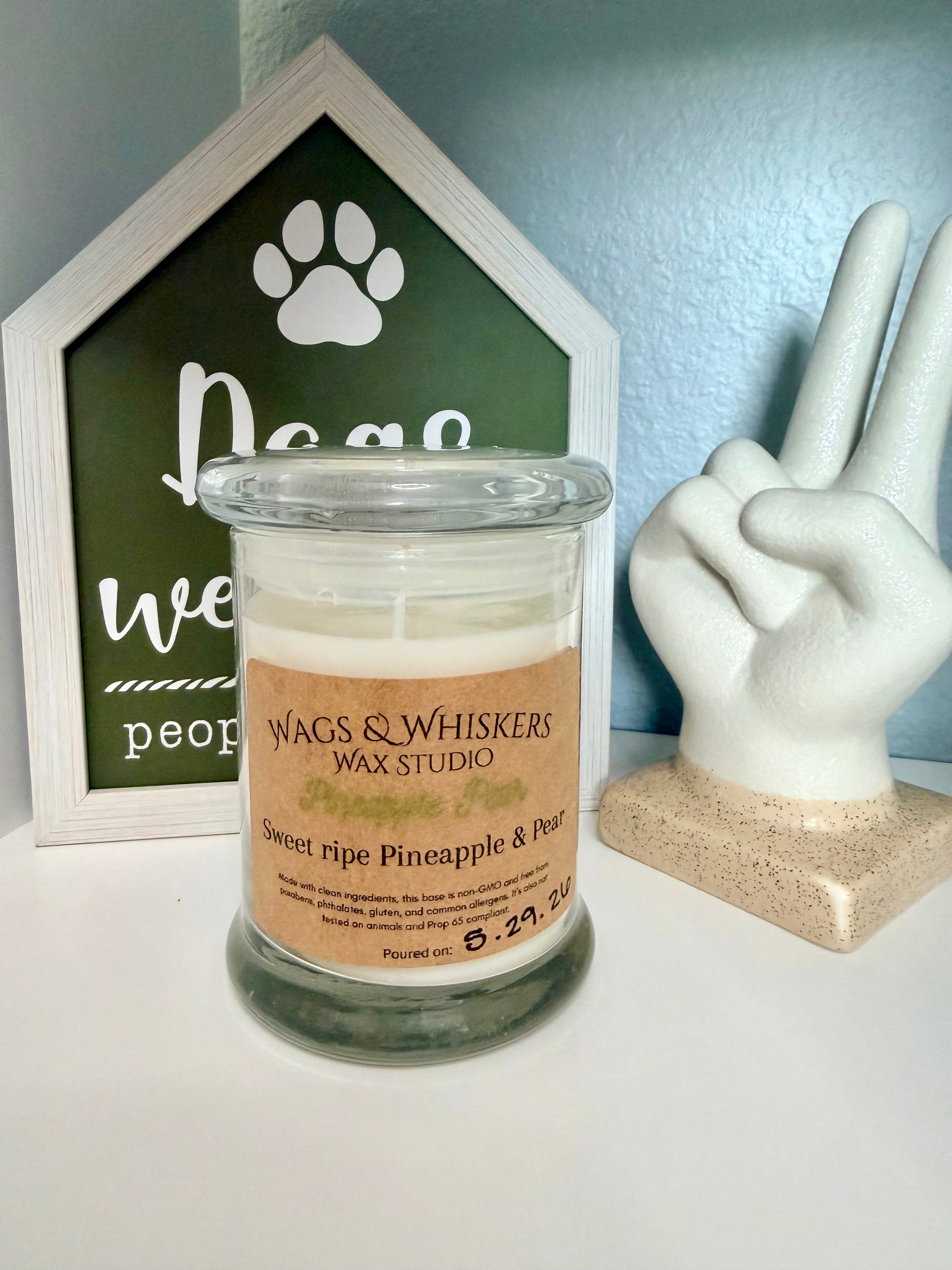 6oz Single Wick candle-Pineapple Pear