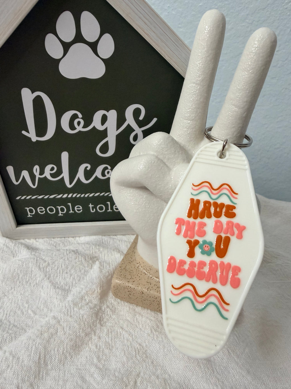 Sassy Hotel style keychain- I'm not rude