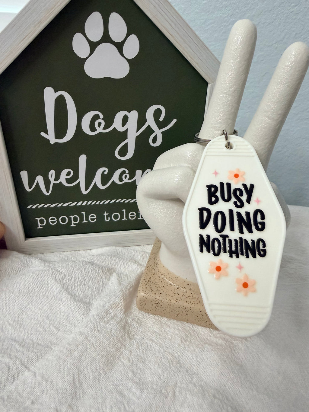 Sassy Hotel Style Keychain-Anti Social