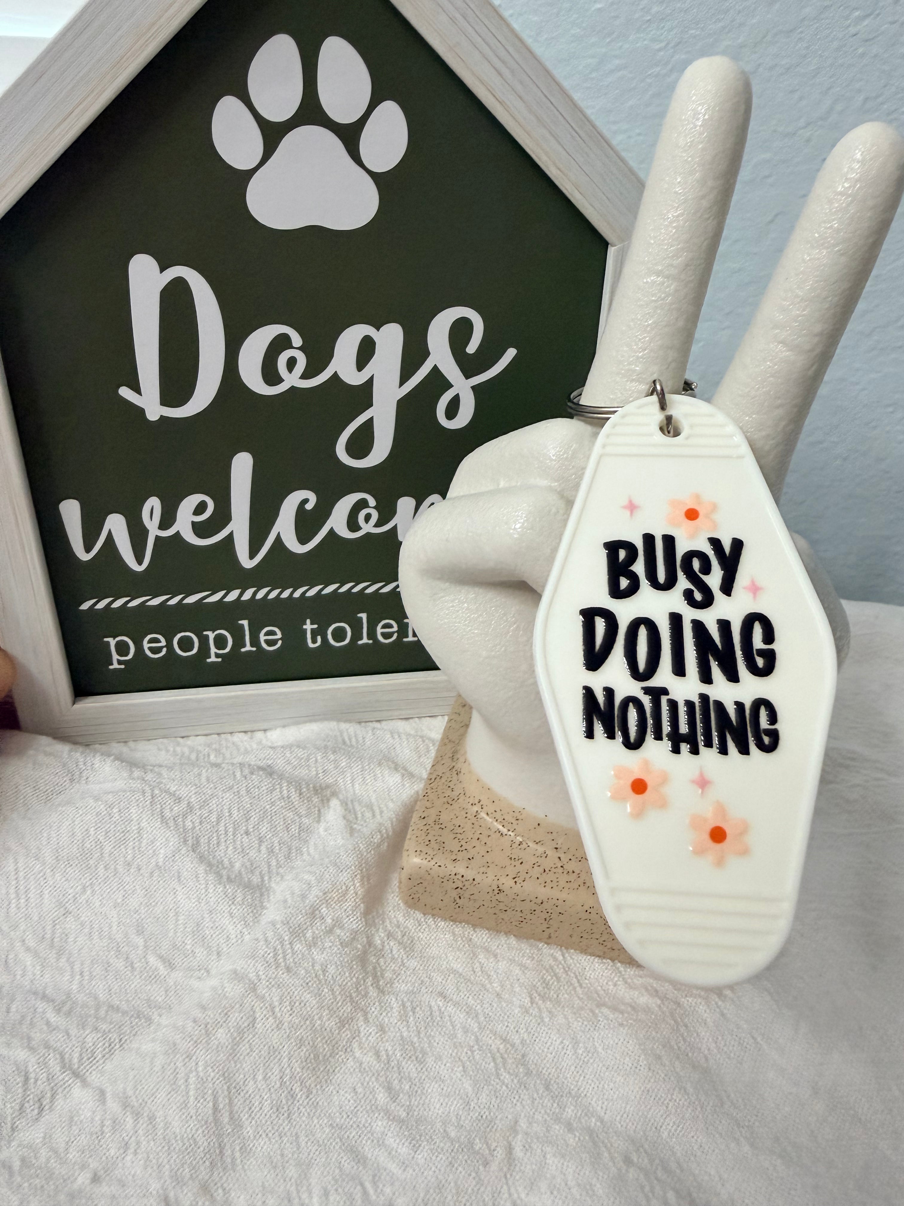 Sassy Hotel Style Keychain-Anti Social