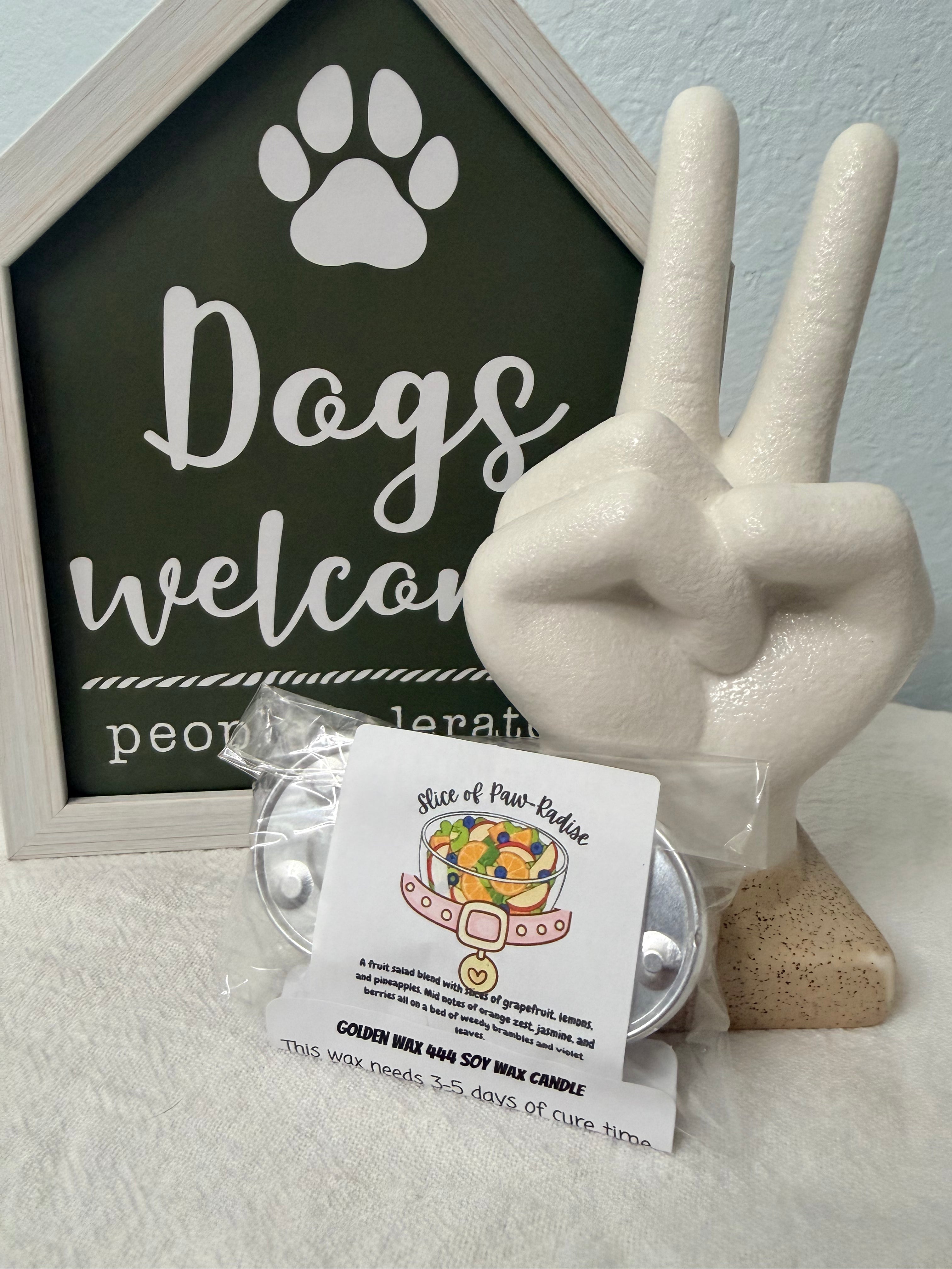 Slice of Paw-Radise 2pk Soy tea lights