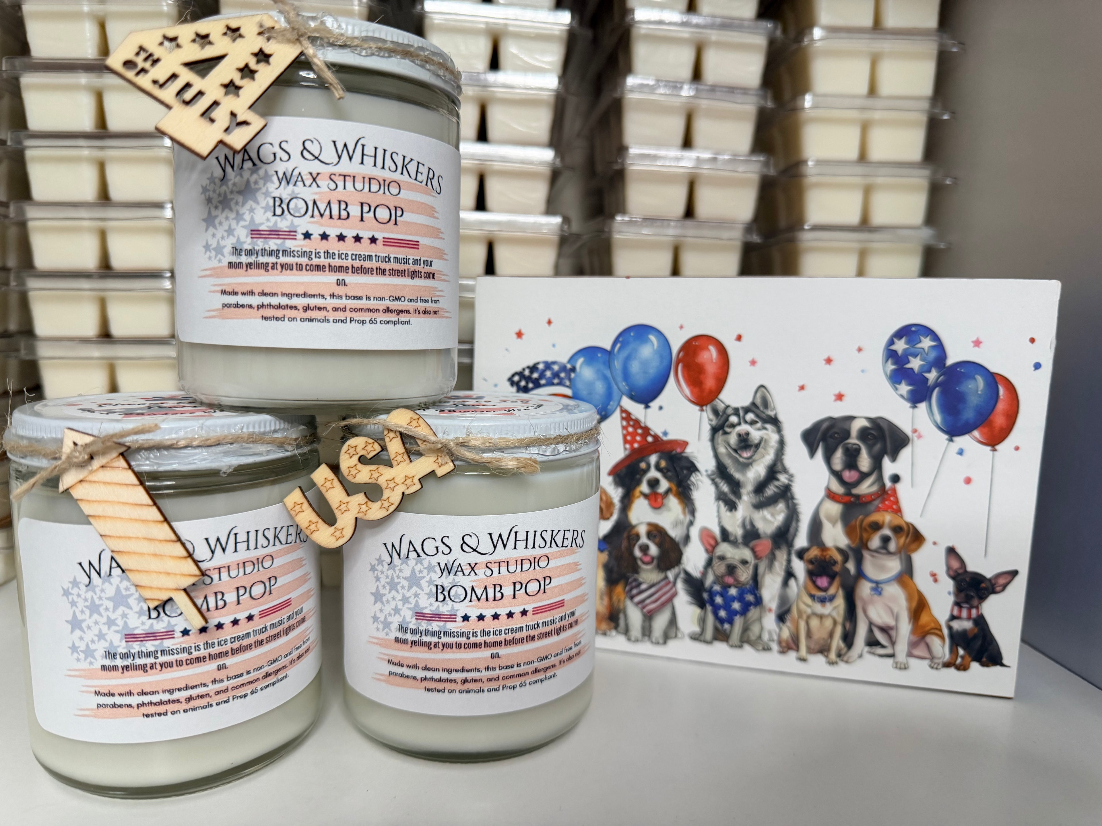 7oz-Soy wax candle- Bomb Pop