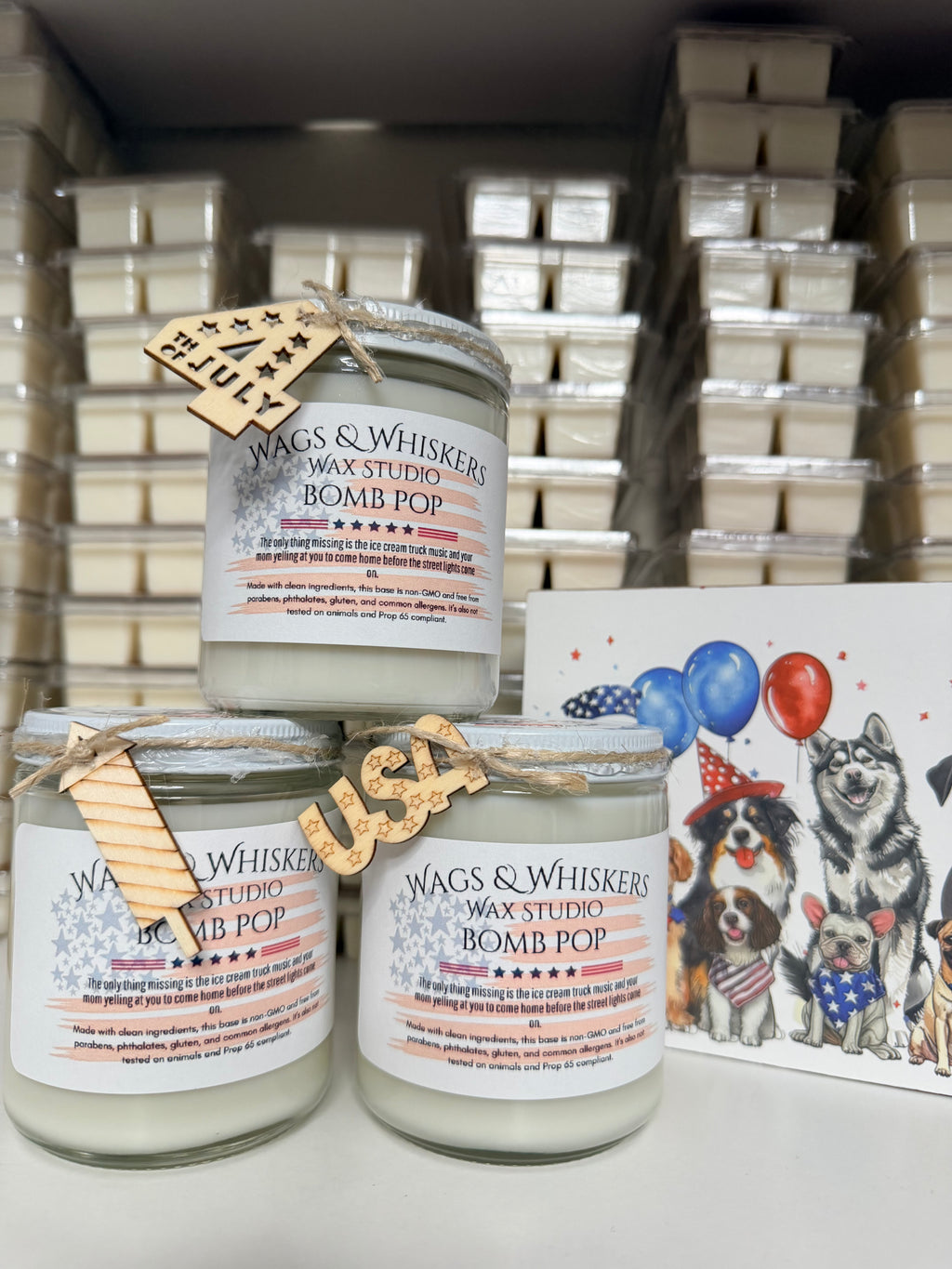 7oz-Soy wax candle- Bomb Pop