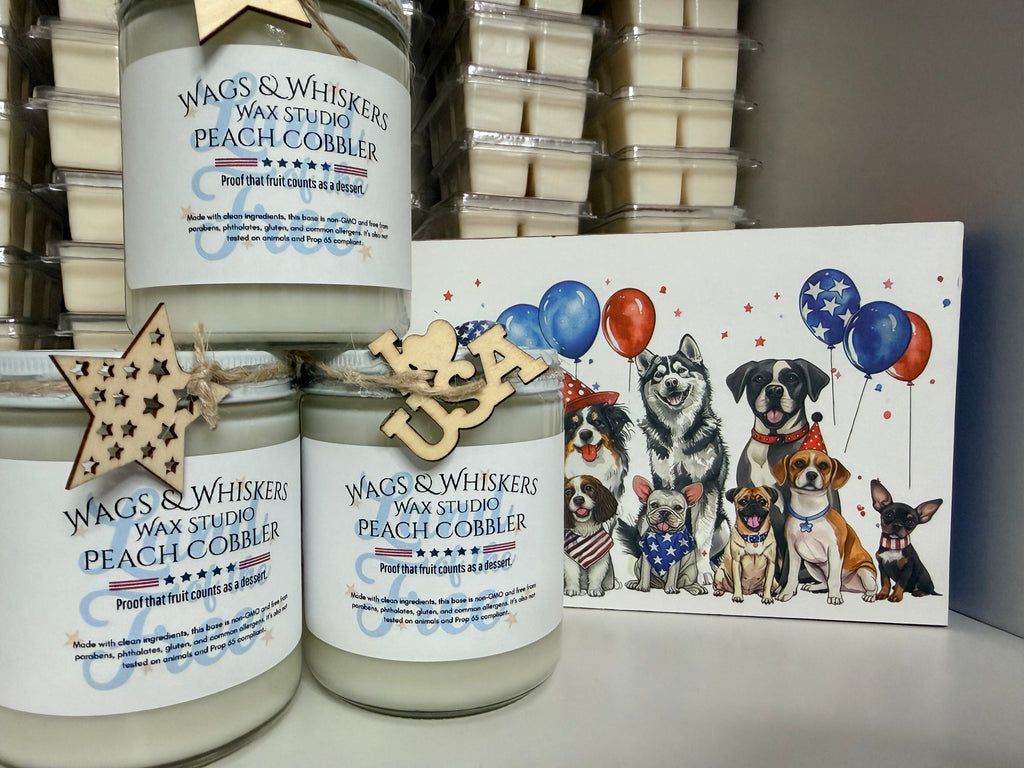 7oz Soy Wax candle-Peach Cobbler