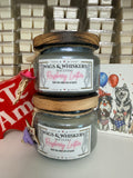 2 Wick Soy wax candle- Raspberry Leather