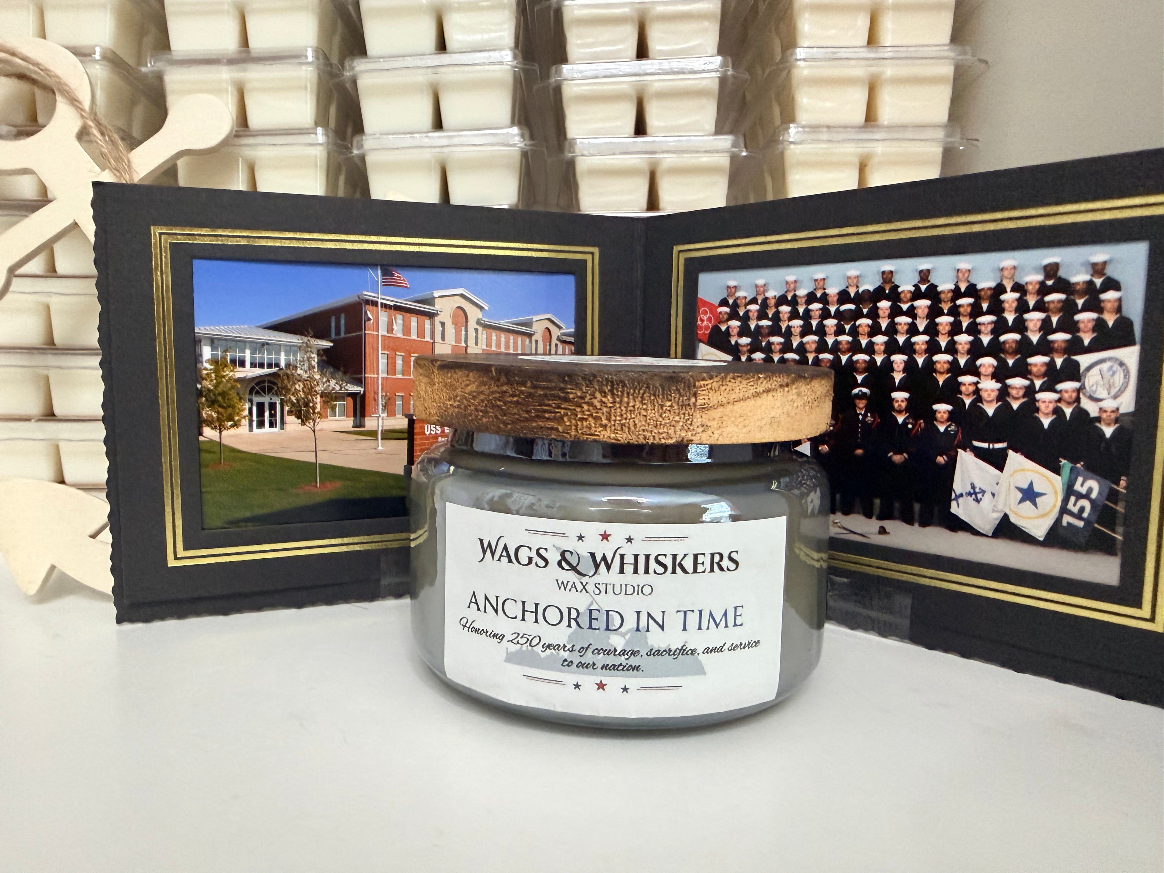 10oz 2 Wick Soy wax candle-Anchored in Time