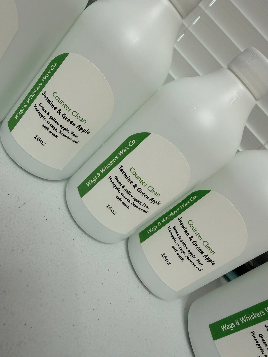 Jasmine & Green Apple counter clean
