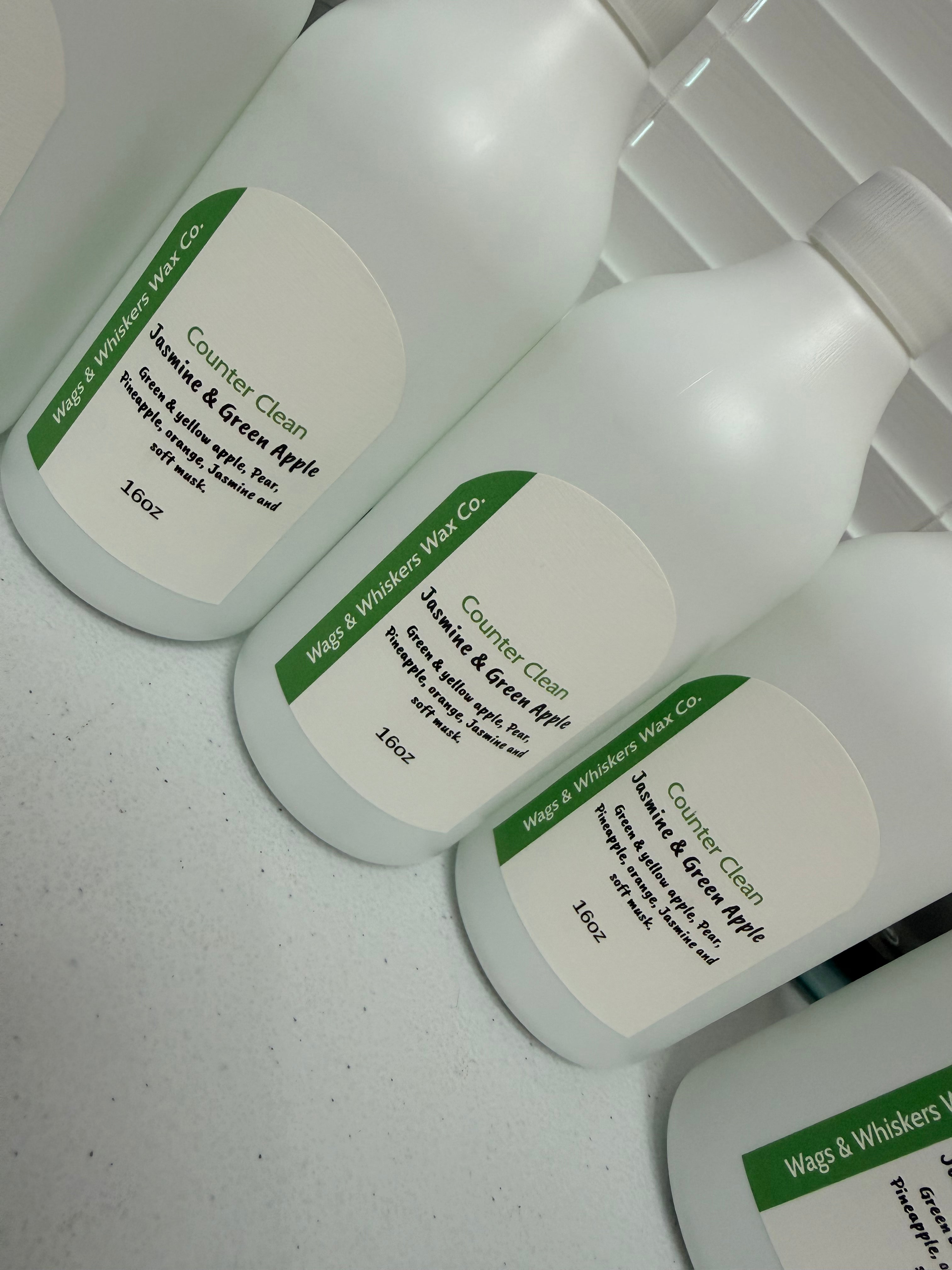 Jasmine & Green Apple counter clean